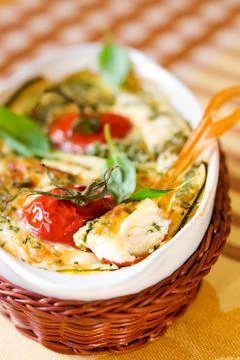 Tomato gratin Stock Photos