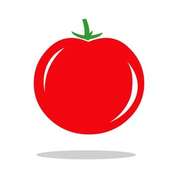 Tomato icon logo vector illustration isolated Stock Illustration