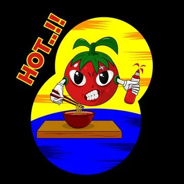 Tomato ilustration vector Stock Illustration