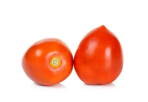 Tomato isolated on the white background Stock Photos