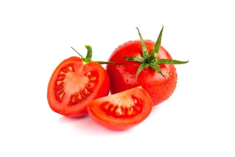 Tomato isolated on white background Stock Photos
