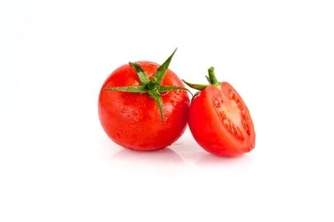 Tomato isolated on white background Stock Photos