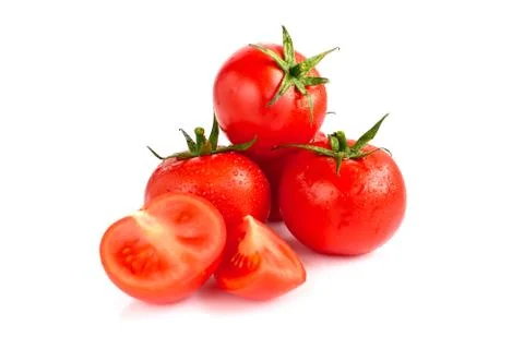 Tomato isolated on white background Stock Photos