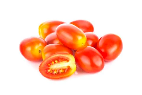 Tomato isolated on the white background Stock Photos