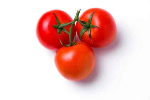 Tomato in isolated white background Stock Photos