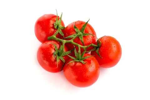 Tomato isolated on white. Stock Photos