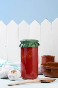 Tomato jar Stock Photos