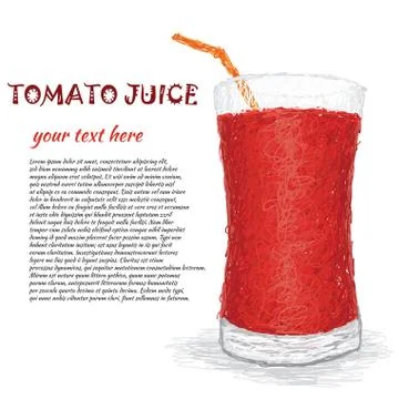 Tomato juice Stock Illustration
