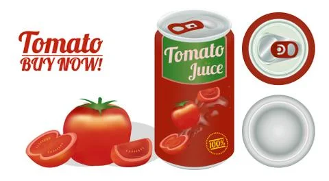 A Tomato Juice Stock Illustration