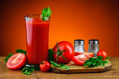 Tomato juice Stock Photos