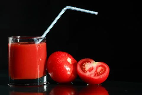 Tomato juice Foto stock