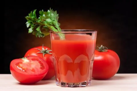 Tomato juice Foto stock
