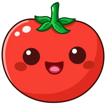 Tomato Kawaii Stock Illustration