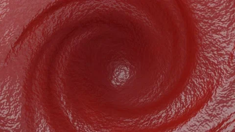 Tomato ketchup sauce swirling looping background in 4K Stock Footage 237591853