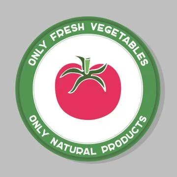 Tomato Label Design Stock Illustration