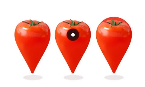 Tomato-location Stock Illustration