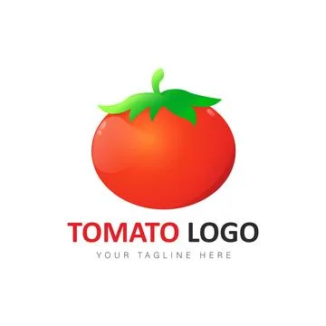 Tomato logo gradient design illustration Stock Illustration