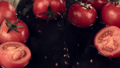 Tomato. Macro. Stock Footage 80244338
