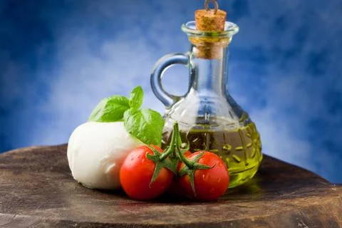 Tomato mozzarella Stock Photos