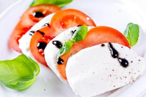 Tomato mozzarella Stock Photos