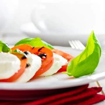 Tomato mozzarella Stock Photos