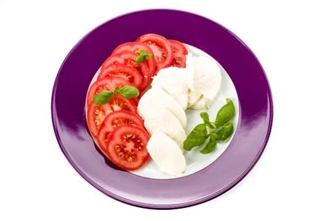 Tomato mozzarella Foto stock