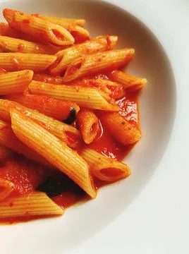 Tomato pasta Stock Photos