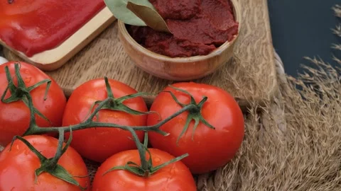 Tomato paste rotate Stock-Footage 260163226