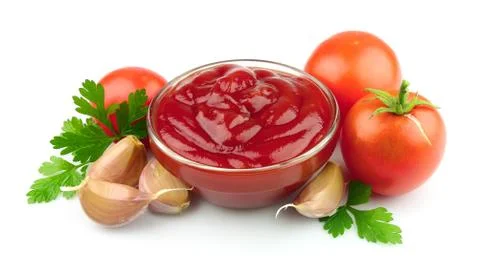 Tomato paste with spices Foto stock
