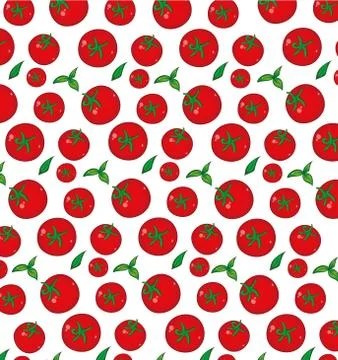 Tomato pattern background Stockillustratie
