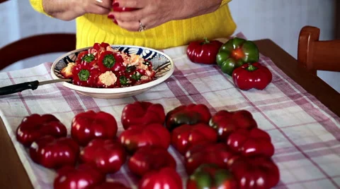 Tomato Peppers Video stock 32165491