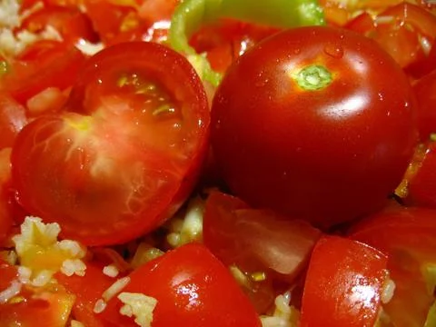 Tomato pilaf Stock Photos