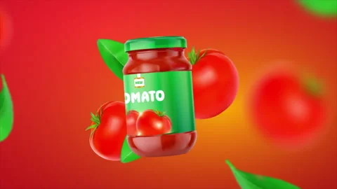 Tomato Product Animation Stock Footage 283908034