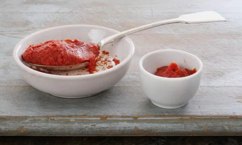 Tomato puree paste Foto stock