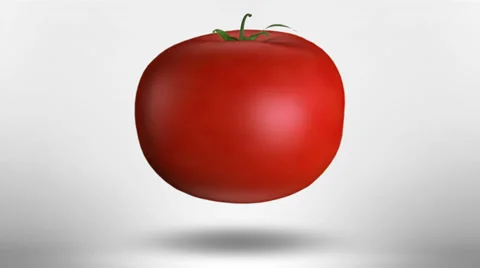 Tomato rotating object Stock Footage 33423205