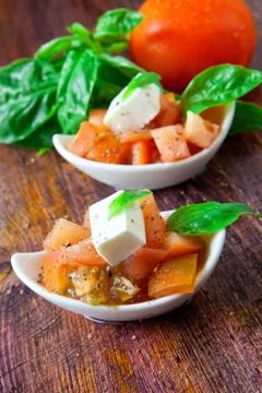Tomato salad Stock Photos