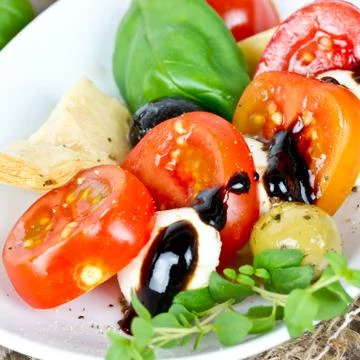 Tomato salad Stock Photos