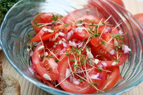 Tomato salad Stock Photos