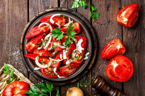 Tomato salad Stock Photos