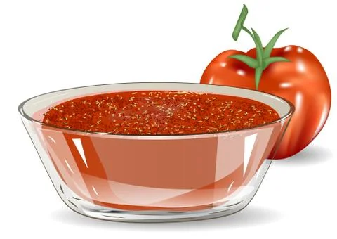 Tomato salsa Stock Illustration