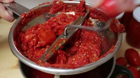 Tomato sauce Stockbeeldmateriaal 66428450