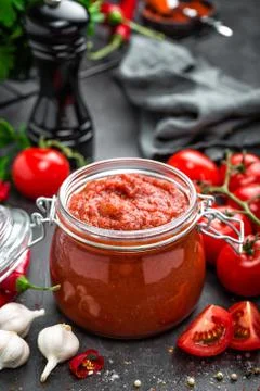Tomato sauce Stock Photos