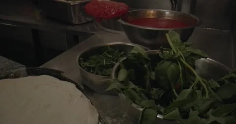 Tomato Sauce on Pizza Base Video stock 148130570