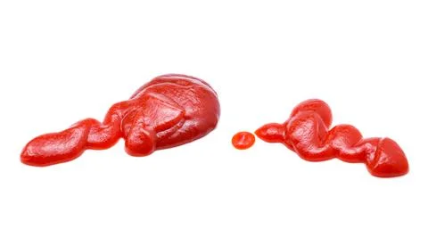 Tomato sauce on white background Foto stock