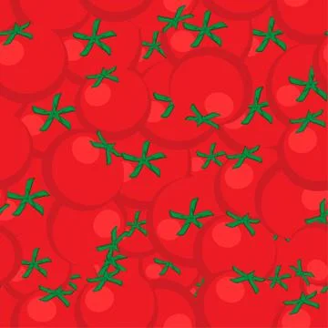 Tomato seamless pattern Stock Illustration