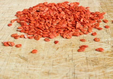 Tomato seed background Stock Photos