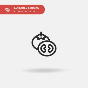 Tomato Simple vector icon. Illustration symbol design template for web mobile Illustration