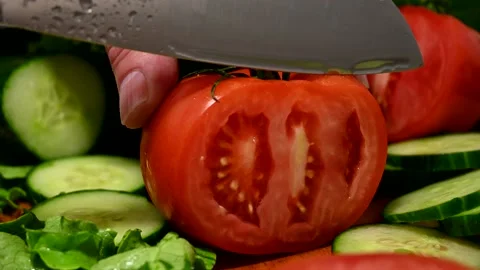 Tomato slice Stock Footage 193602743