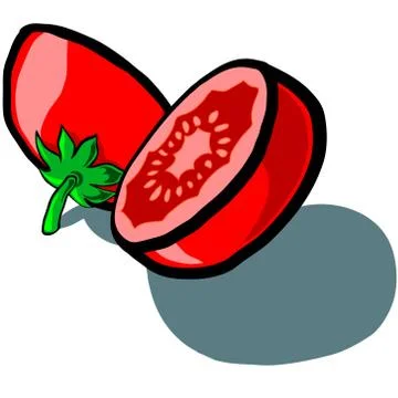 Tomato Slice Illustrazione stock