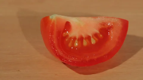 A tomato slice on a table 動画素材 53285790